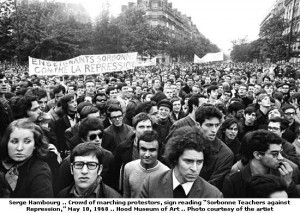 paris_68_serge_hambourg_boulevard_st_michel вака изгледаше Париз во мај 1968 година